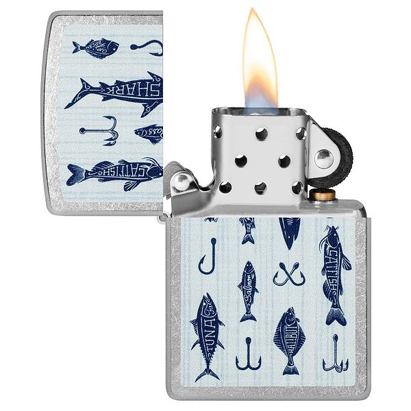 Zippo Зажигалка Street Chrome Fishing Lures Design 46719 46719 – изображение 3