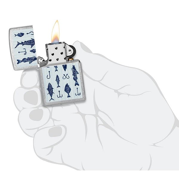 Zippo Зажигалка Street Chrome Fishing Lures Design 46719 46719 – изображение 5