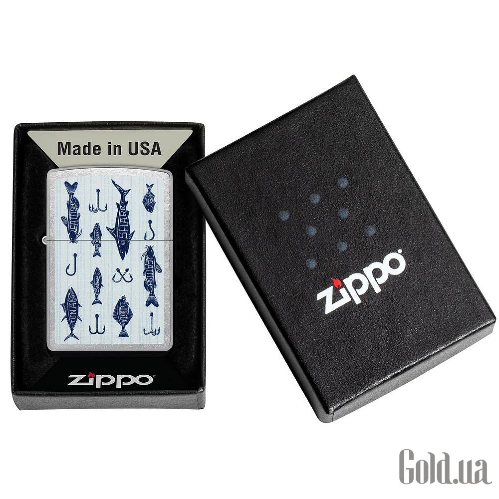 Zippo Зажигалка Street Chrome Fishing Lures Design 46719 46719 – изображение 6