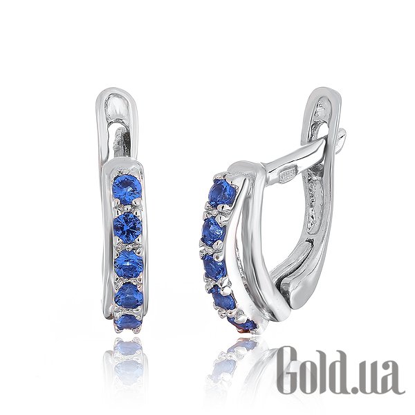 

Серьги Silvex925, Серебряные серьги с куб. циркониями