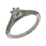 Золотое кольцо с бриллиантами, 809014