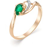 Женское золотое кольцо с агатом и бриллиантами, 1554487
