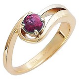 Женское золотое кольцо с рубином, 1604919