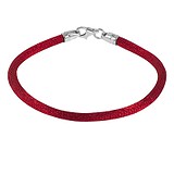 Шелковый шнурок на руку с серебряным замком, 1650999