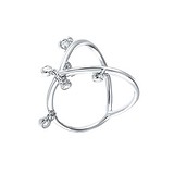 Женское серебряное кольцо с куб. циркониями, 1676087