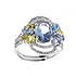 Ottaviani Женское серебряное кольцо с цирконами - фото 1