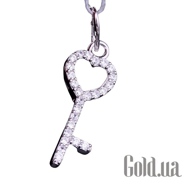 

Женские кулоны Украина, Серебряный кулон с куб. циркониями