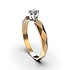 Золотое кольцо с бриллиантом - фото 3