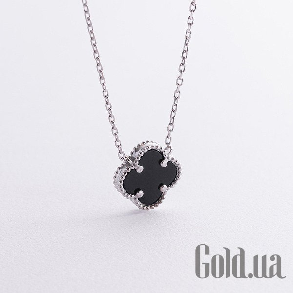 

Женские колье Украина, Серебряное колье с ониксом, 40