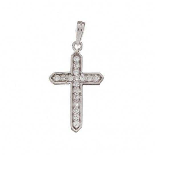 Серебряный кулон с куб. циркониями