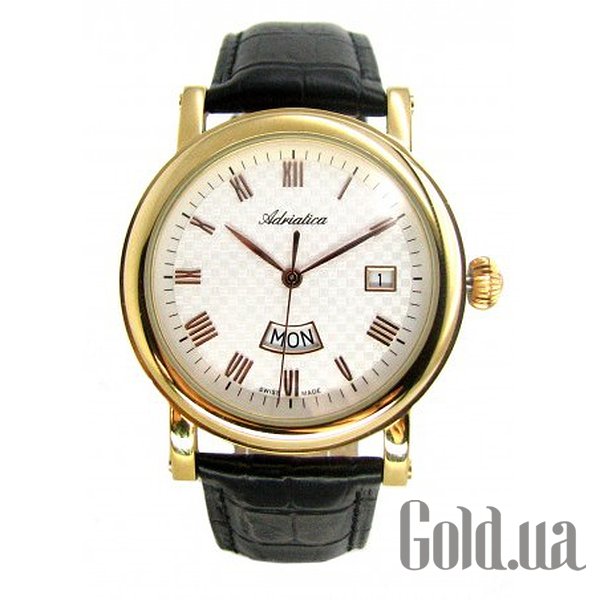 

Швейцарские часы Adriatica, Gents Leather ADR 1023.1233Q