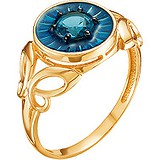 Женское золотое кольцо с топазом, 1555768