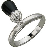 Женское серебряное кольцо с ониксом, 1622328