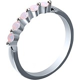 Женское серебряное кольцо с синт. опалами, 1625400
