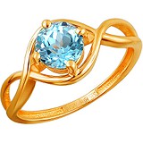 Женское золотое кольцо с топазом, 1639480
