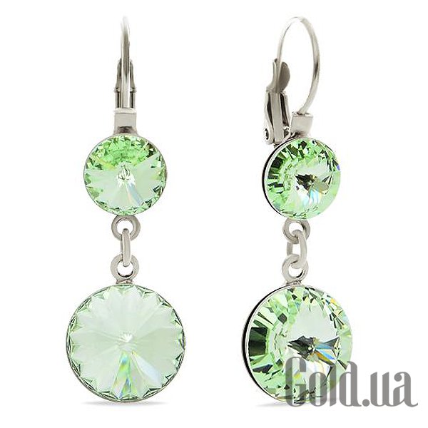 

Серьги с подвесками Kobi, Стальной, Серьги с кристаллами Swarovski