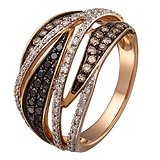 Женское золотое кольцо с бриллиантами, 1693752