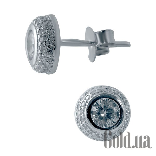 

Серьги-гвоздики Fresh Jewelry, Серебряные серьги с куб. циркониями