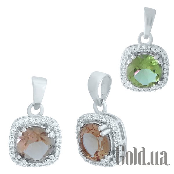 

Женские кулоны Fresh Jewelry, Серебряный кулон с куб. циркониями и султанитом