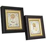 Вінчальна пара ікон "Почаївської Богородиці і Спасителя" 0105018007v