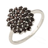Женское серебряное кольцо с гранатами, 1284665
