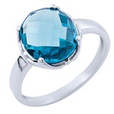 Купить Женское серебряное кольцо с топазом (1655276) стоимость 2101 грн., в магазине Gold.ua