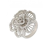 Женское серебряное кольцо с куб. циркониями, 1546297
