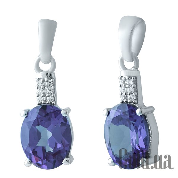 

Женские кулоны Fresh Jewelry, Серебряный кулон с александритом и куб. циркониями