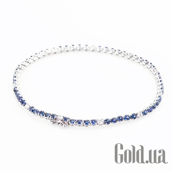 

Браслет Украина, Женский золотой браслет с бриллиантами и сапфирами, 18