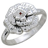 Женское серебряное кольцо с кристаллом Swarovski, 1621049