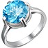 Женское серебряное кольцо с куб. цирконием - фото 1
