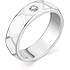 Серебряное обручальное кольцо с куб. цирконием и эмалью - фото 1