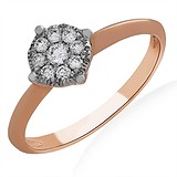 Золотое кольцо с бриллиантами, 1667897