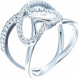 Серебряное кольцо с куб. циркониями, 1668921