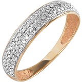 Золотое обручальное кольцо с бриллиантами, 1673017