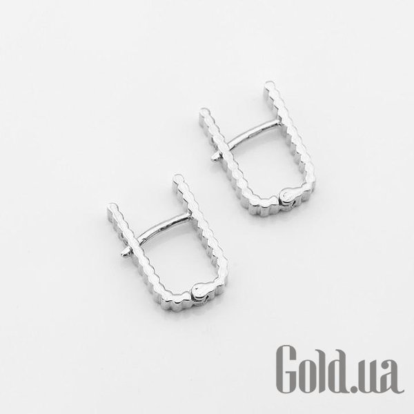 Серебряные серьги DIA121292-4 – изображение 2