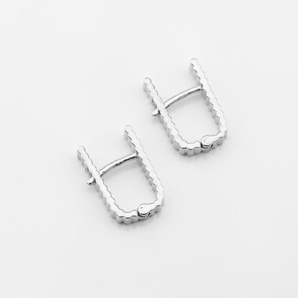 Серебряные серьги DIA121292-4 – изображение 2