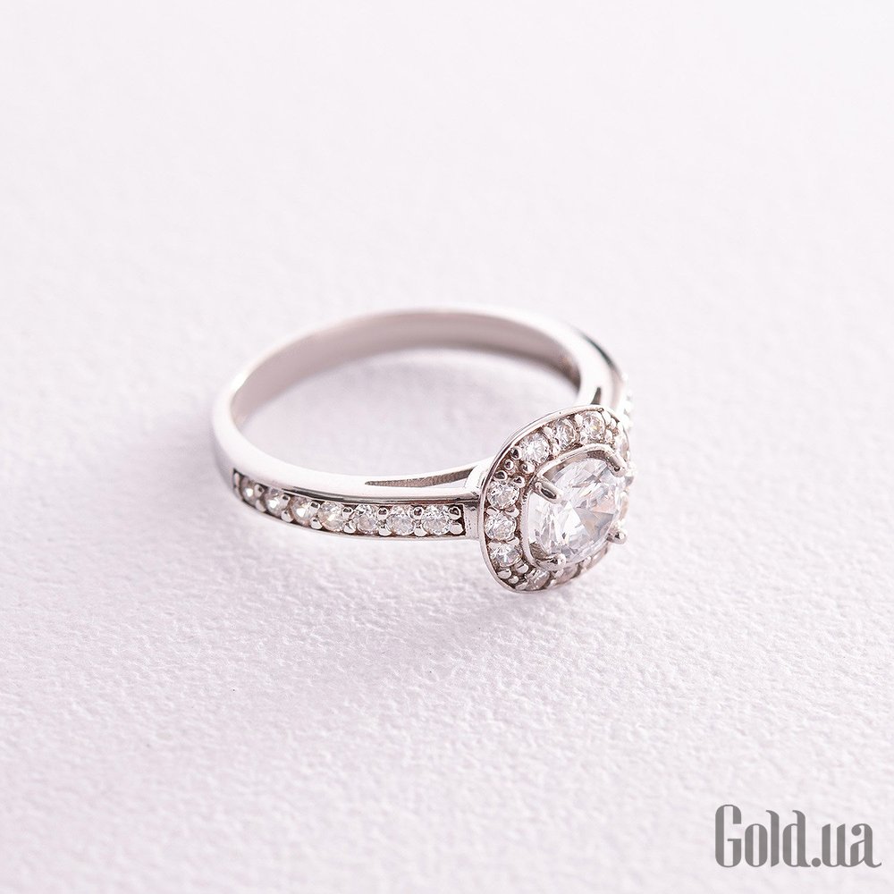 Серебряное кольцо с фианитами onx773 – изображение 2