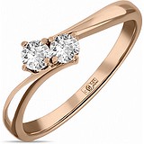 Женское золотое кольцо с бриллиантами, 1554234