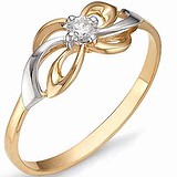 Женское золотое кольцо с бриллиантом, 1554490