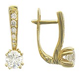 Золоті сережки з діамантами, 1608506