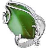 Женское серебряное кольцо с нефритом, 1618490