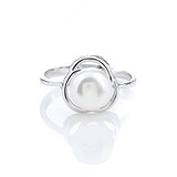 Женское серебряное кольцо с культив. жемчугом, 1632058