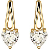 Золоті сережки з кристалами Swarovski, 1640762