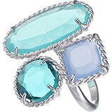 Женское серебряное кольцо с ювелирным стеклом, 1646650