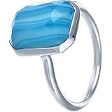 Женское серебряное кольцо с агатом, 1676346
