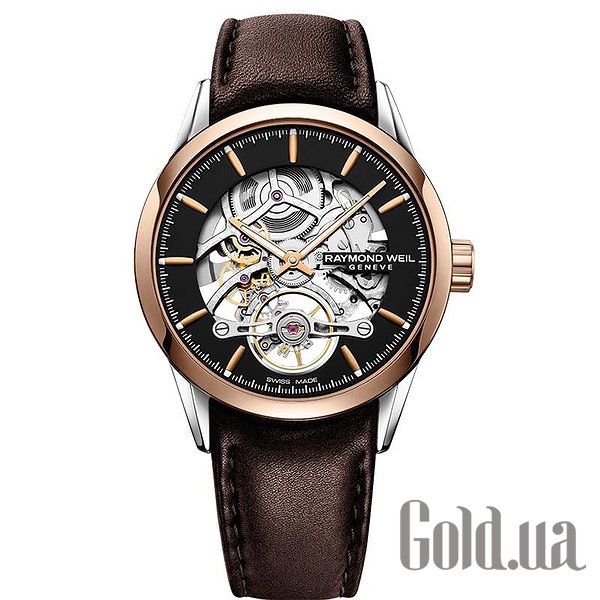 

Швейцарские часы Raymond Weil, Мужские часы Freelancer Automatic Skeleton 2785-SC5-20001