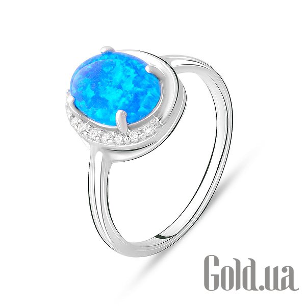

Женские кольца Fresh Jewelry, Женское серебряное кольцо с куб. циркониями и опалом, 18