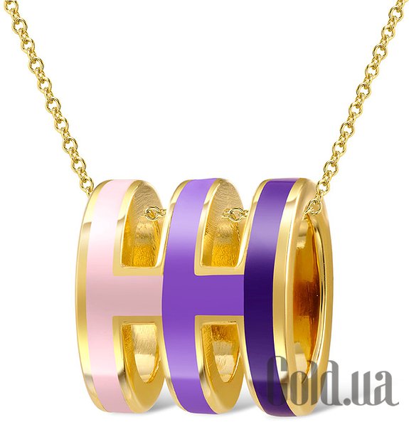 

Женские кулоны Lurie Jewelry, Серебряный кулон с эмалью в позолоте