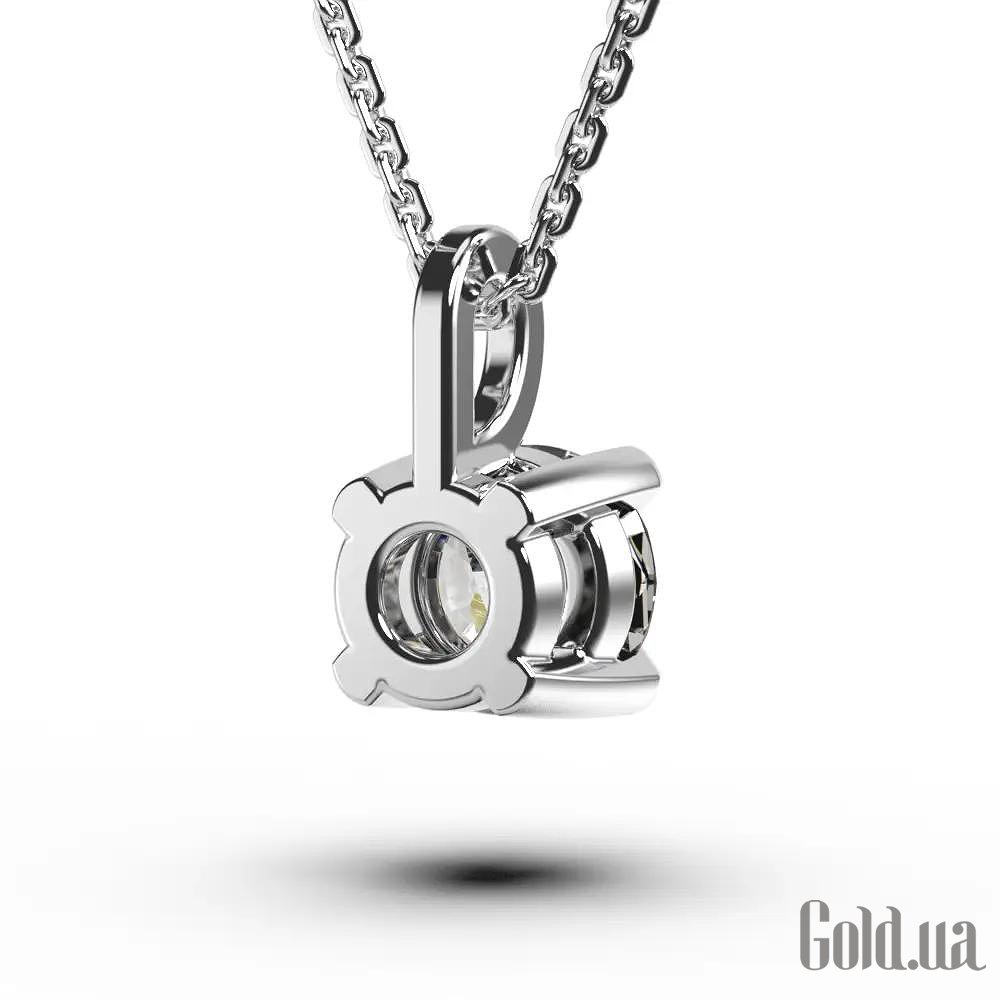 Золотой кулон с цепочкой с бриллиантом lun719261121b – изображение 5